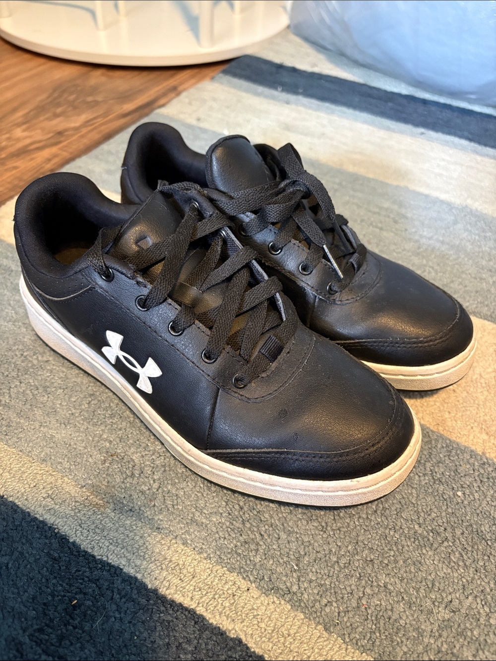 Under Armour Black Sneakers with White Logo